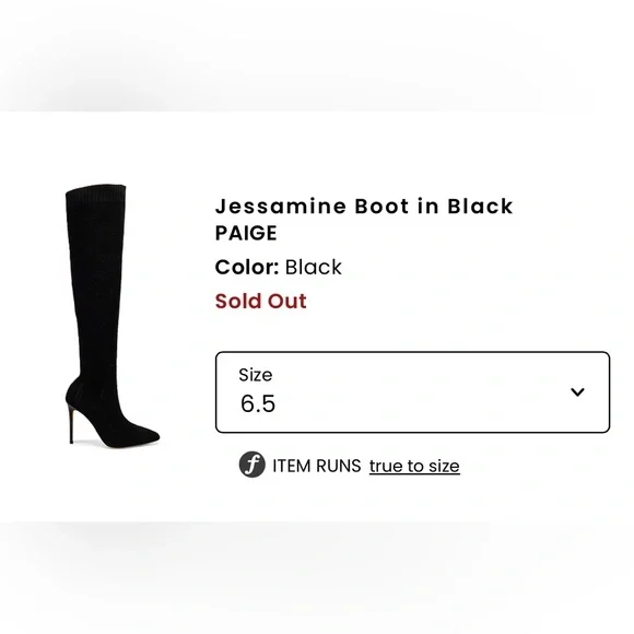 PAIGE Jessamine Over the Knee Boot , used but in very good condition - Picture 5 of 5